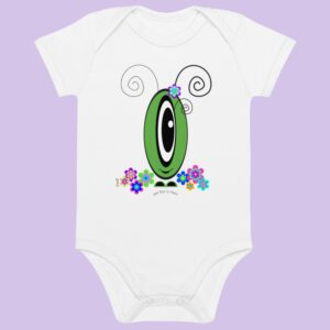 Body Les Pot’ à Chou fleuri vert en coton Bio