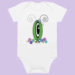 Body Les Pot’ à Chou fleuri vert en coton Bio