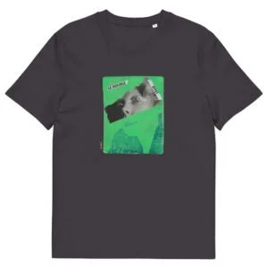 T-shirt unisexe anthracite Eoz Créations Originales « Double Effet » en coton biologique