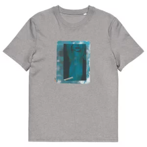 T-shirt unisexe gris clair Eoz Créations Originales « L’ Obsession » en coton biologique