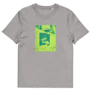 T-shirt unisexe gris clair Eoz Créations Originales « Addiction » en coton biologique