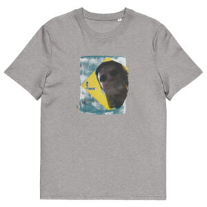 T-shirt unisexe gris clair Eoz Créations Originales « Love Hate » en coton biologique