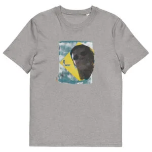 T-shirt unisexe gris clair Eoz Créations Originales « Love Hate » en coton biologique