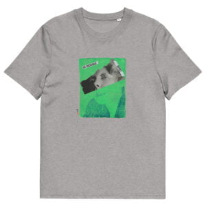 T-shirt unisexe gris clair Eoz Créations Originales « Double Effet » en coton biologique