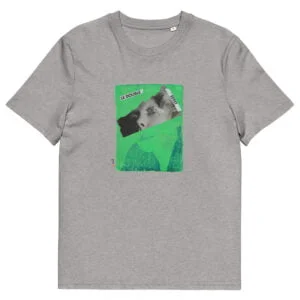 T-shirt unisexe gris clair Eoz Créations Originales « Double Effet » en coton biologique