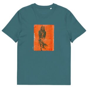 T-shirt unisexe vert Eoz Créations Originales « S'exposer à la face du Monde » en coton biologique