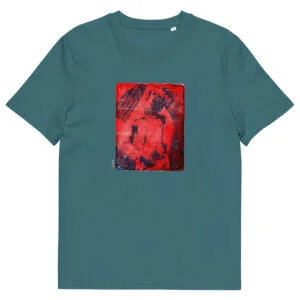 T-shirt unisexe vert Eoz Créations Originales « Boy Rouge » en coton biologique