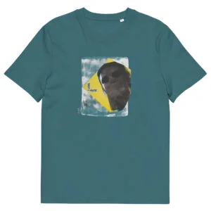 T-shirt unisexe vert Eoz Créations Originales « Love Hate » en coton biologique