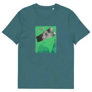 T-shirt unisexe vert Eoz Créations Originales « Double Effet » en coton biologique