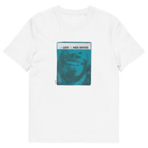 T-shirt unisexe blanc Eoz Créations Originales « La Liste de nos Envies » en coton biologique