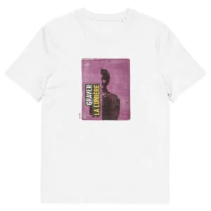 T-shirt unisexe blanc Eoz Créations Originales « Graver le lumière » en coton biologique