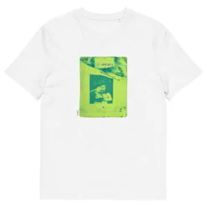 T-shirt unisexe blanc Eoz Créations Originales « Addiction » en coton biologique
