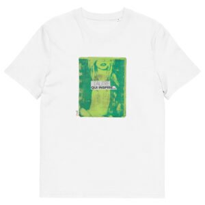 T-shirt unisexe blanc Eoz Créations Originales « L’ Autre qui inspire » en coton biologique