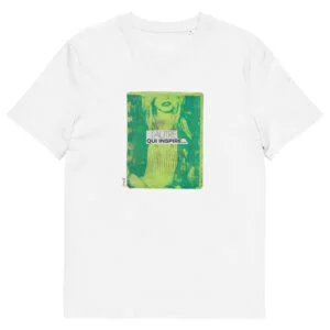 T-shirt unisexe blanc Eoz Créations Originales « L’ Autre qui inspire » en coton biologique