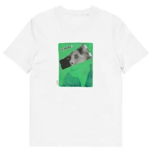 T-shirt unisexe blanc Eoz Créations Originales « Double Effet » en coton biologique