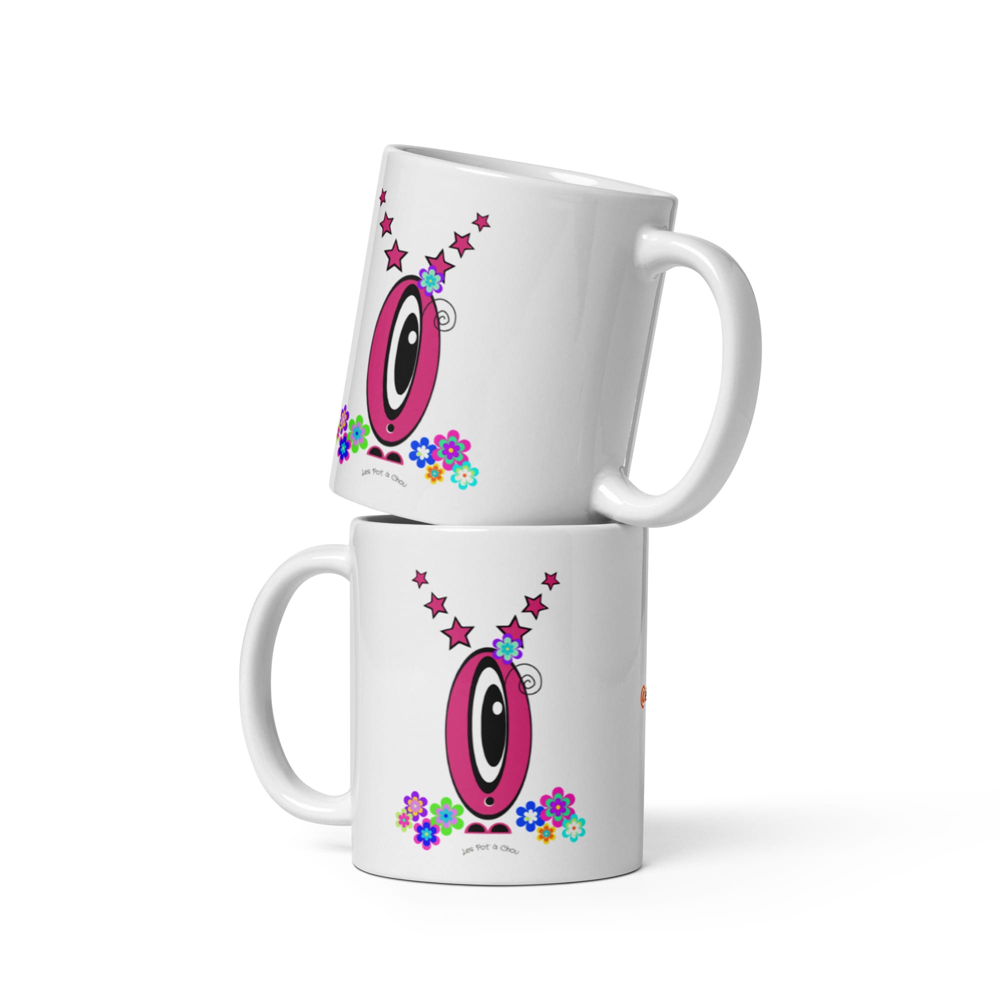 Mug Les Pot’ à Chou fleuris Etoile rose duo