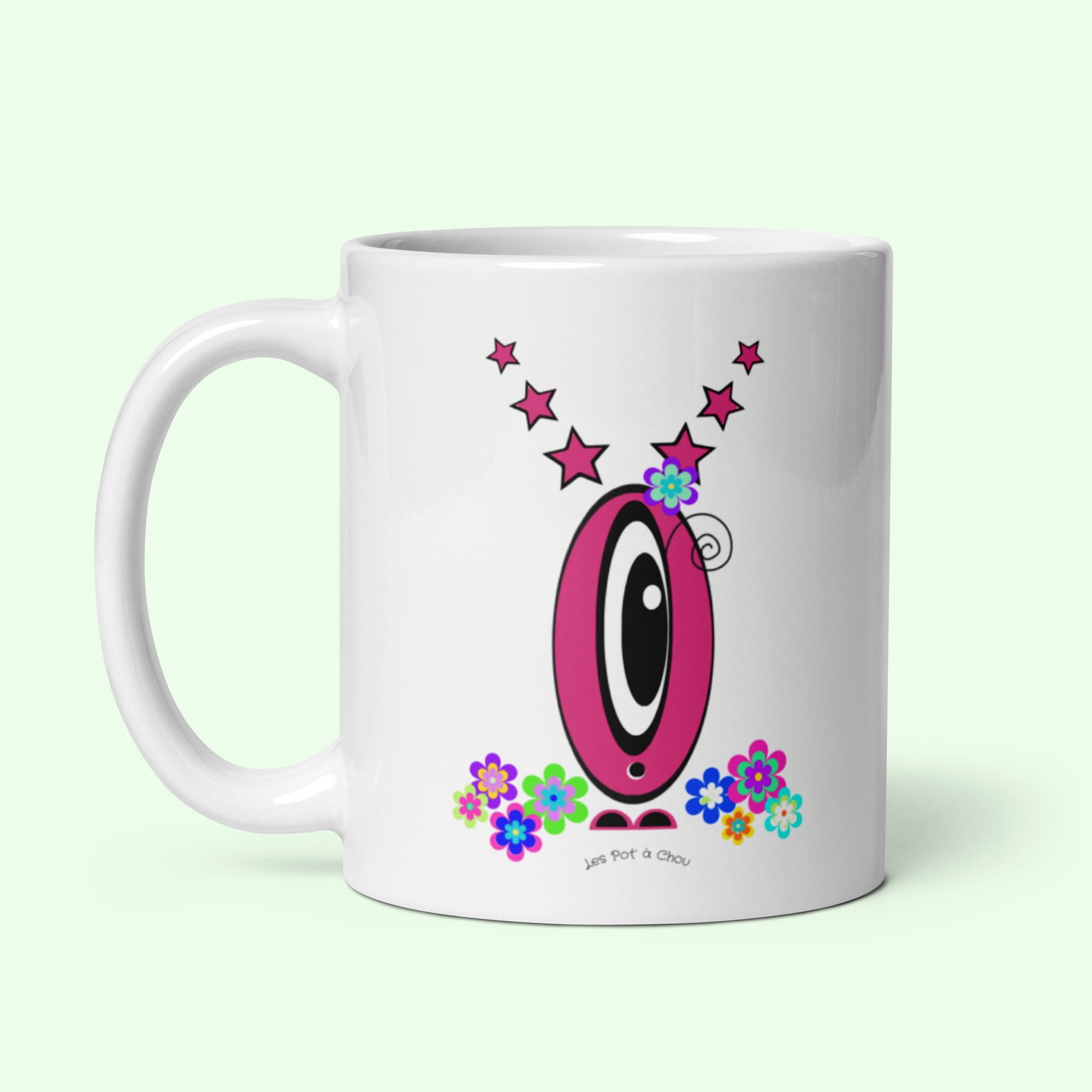 Mug Les Pot’ à Chou fleuri etoile rose