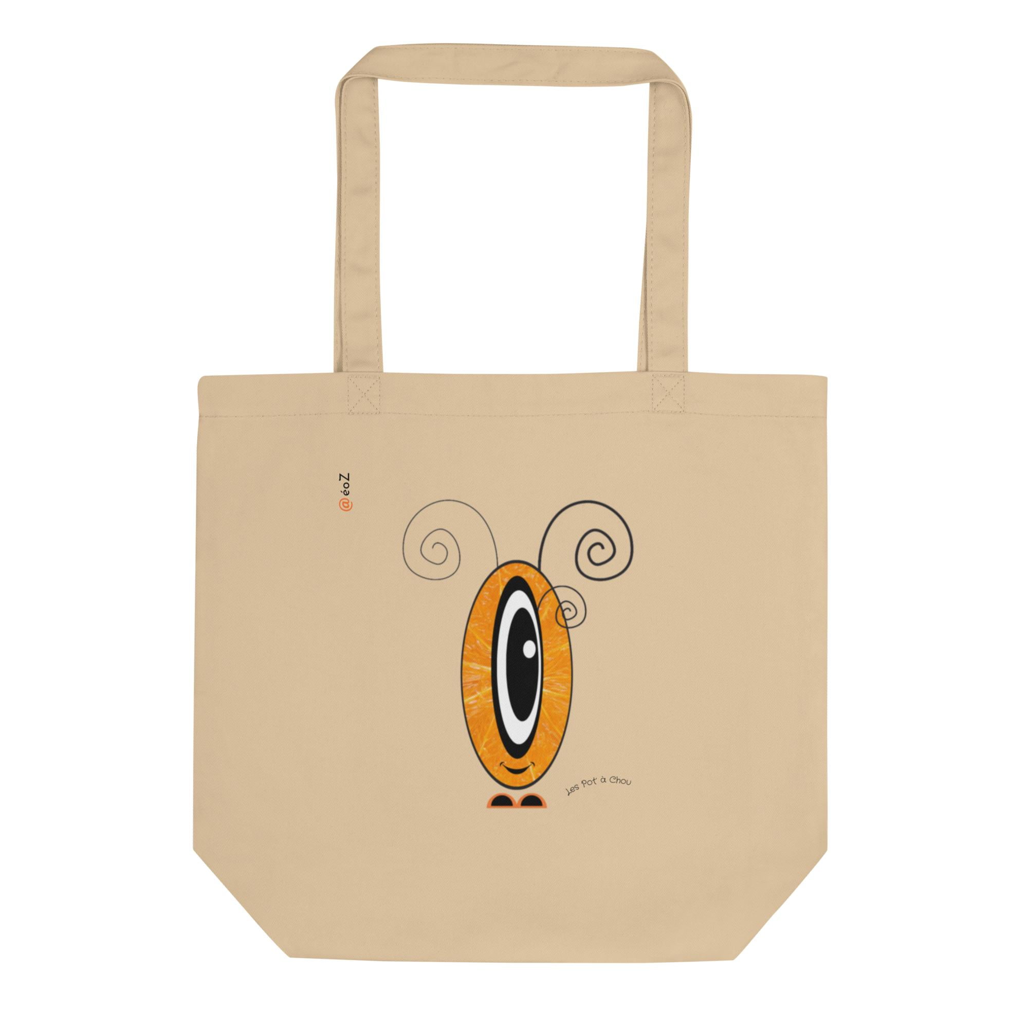 Tote bag Les Pot’ à Chou fruité orange