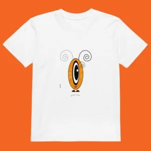 T-shirt Les Pot’ à Chou fruité orange en coton Bio