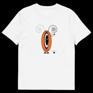 T-shirt unisexe blanc Les Pot’ à Chou Halloween en coton biologique