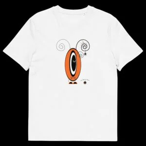 T-shirt unisexe blanc Les Pot’ à Chou Halloween en coton biologique