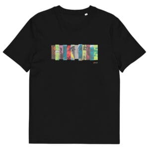 T-shirt unisexe noir Eoz Créations Originales « Les Collections » en coton biologique