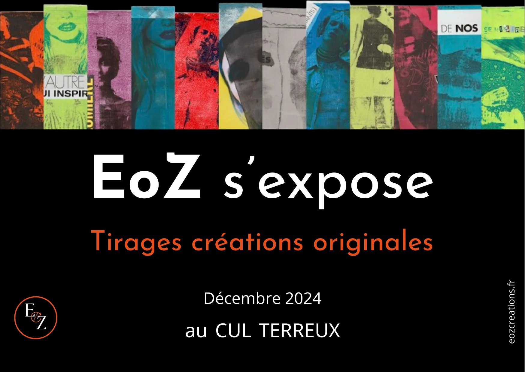 affiche exposition créations EoZ décembre