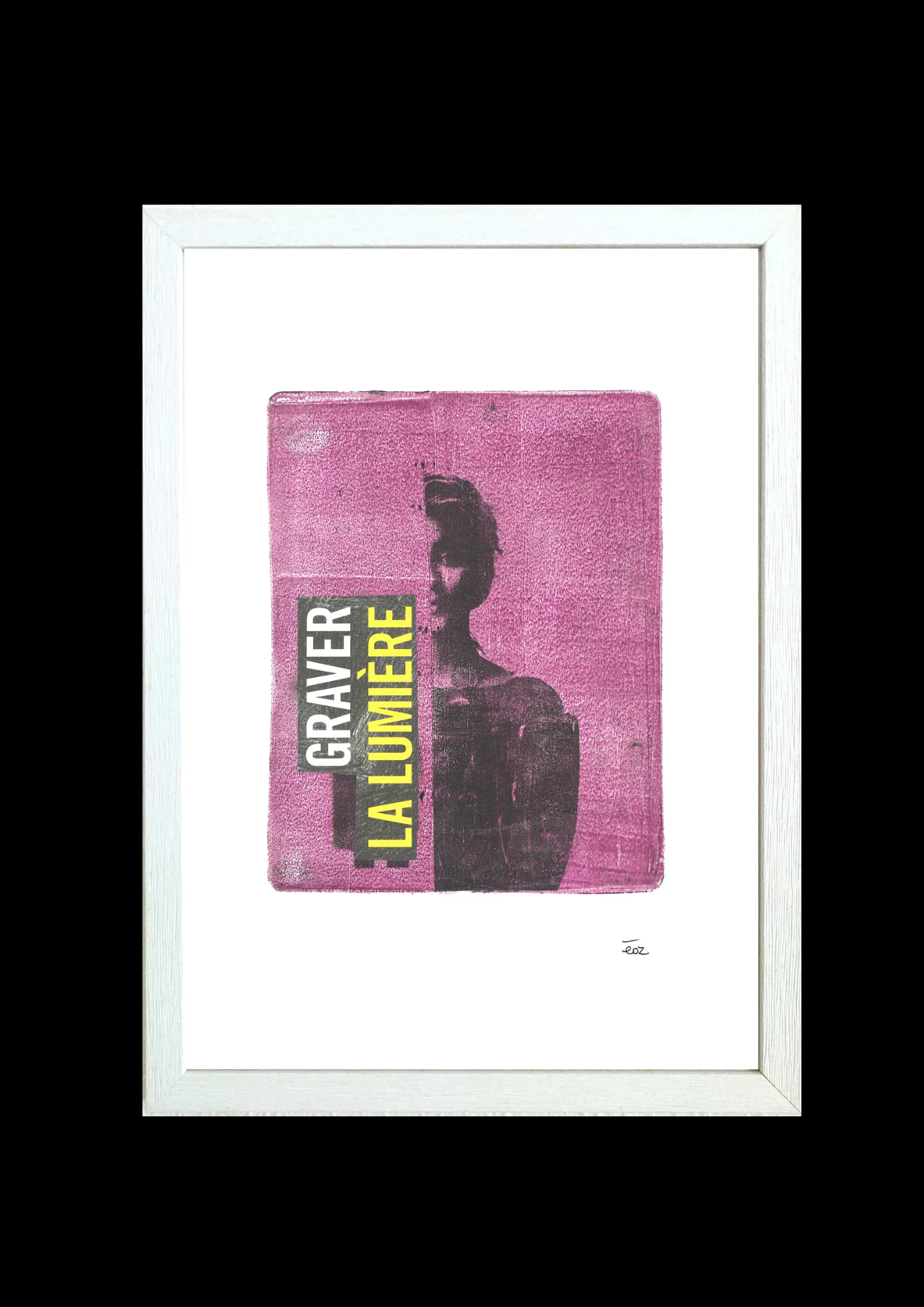 Print A3 encadré collection graver la lumière