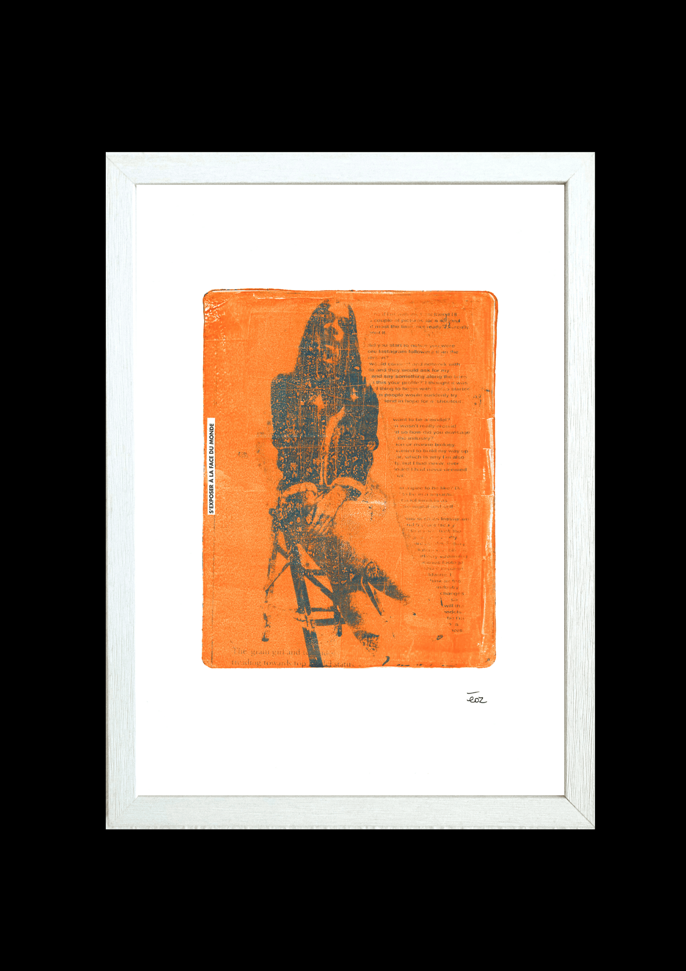 Print A3 encadré s'exposer à la face du monde