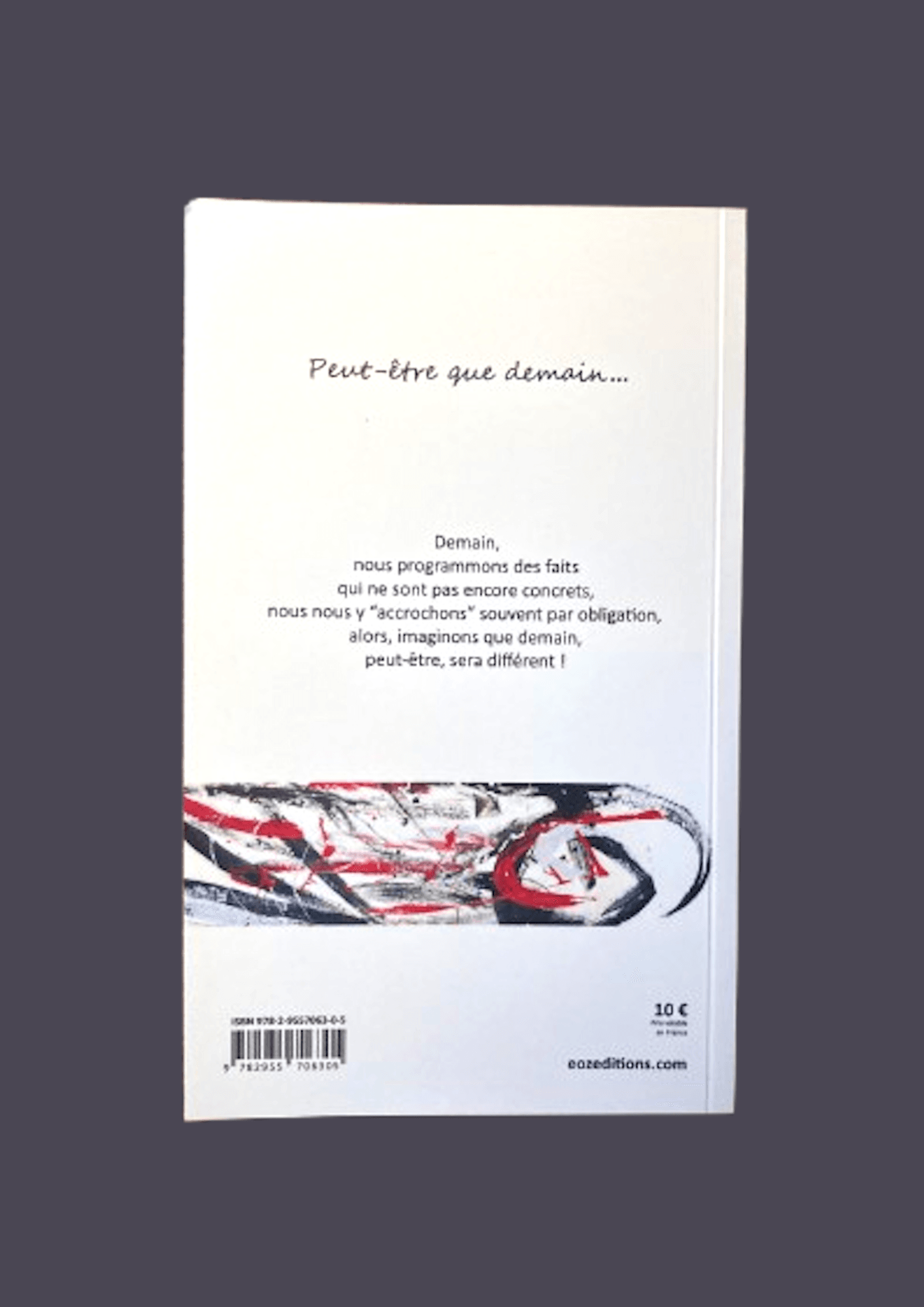 Livre "Peut-être que demain" EoZ verso