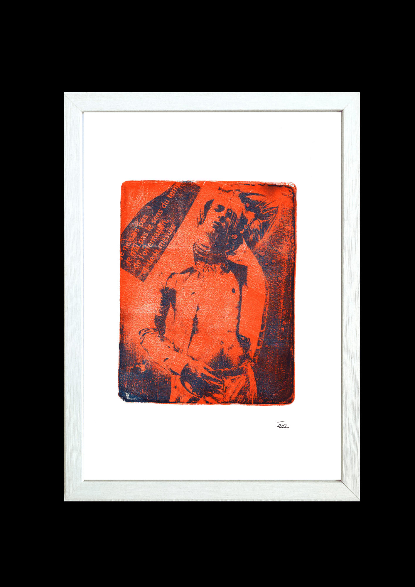 Print A3 encadré collection boy rouge