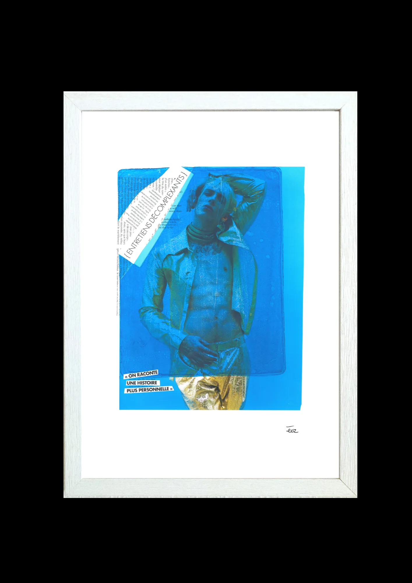 Print A3 encadré collection boy bleu