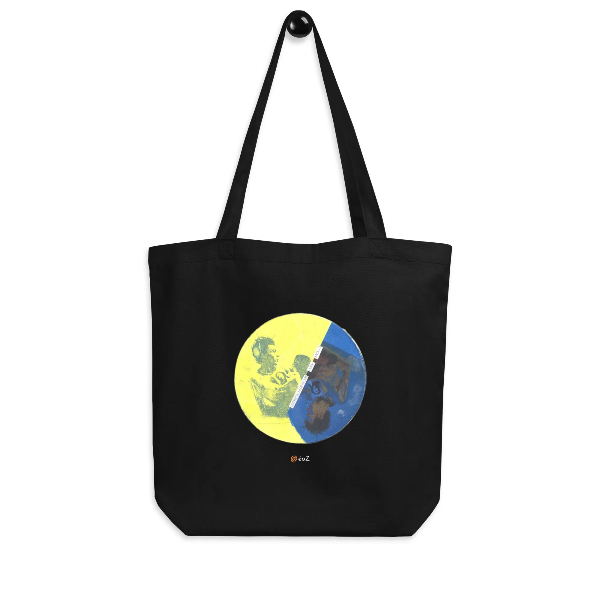 Tote Bag Bio EoZ Créations Originales “L'expression de notre vrai Moi ?” accroché