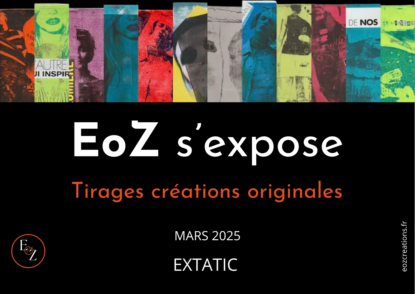 affiche exposition créations EoZ mars