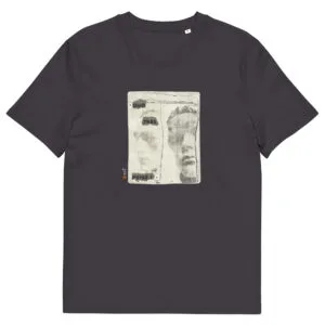 T-shirt unisexe anthracite Eoz Créations Originales « Duo très prisé » en coton biologique