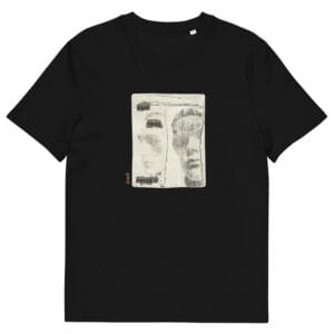 T-shirt unisexe noir Eoz Créations Originales « Duo très prisé » en coton biologique