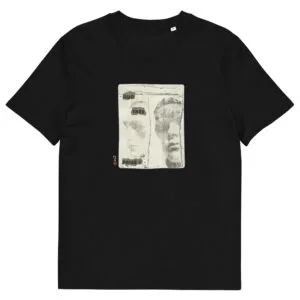 T-shirt unisexe noir Eoz Créations Originales « Duo très prisé » en coton biologique