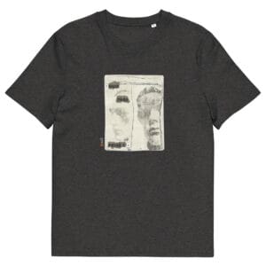 T-shirt unisexe gris foncé Eoz Créations Originales « Duo très prisé » en coton biologique