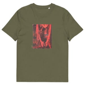 T-shirt unisexe kaki Eoz Créations Originales « Breaking Dawn » en coton biologique