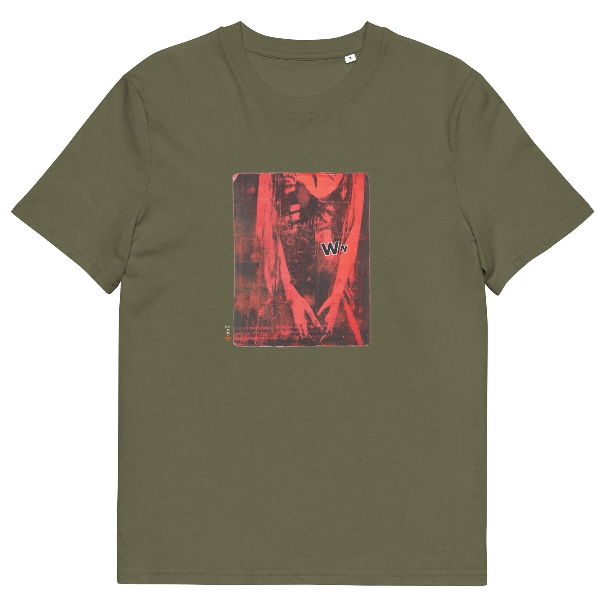 T-shirt unisexe kaki Eoz Créations Originales « Breaking Dawn » en coton biologique