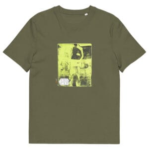 T-shirt unisexe kaki Eoz Créations Originales « Etes-vous ? » en coton biologique