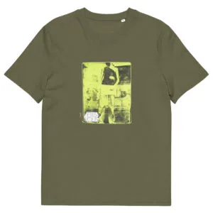 T-shirt unisexe kaki Eoz Créations Originales « Etes-vous ? » en coton biologique