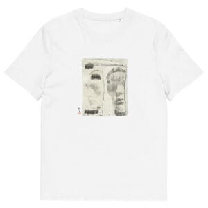 T-shirt unisexe blanc Eoz Créations Originales « Duo très prisé » en coton biologique