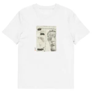 T-shirt unisexe blanc Eoz Créations Originales « Duo très prisé » en coton biologique